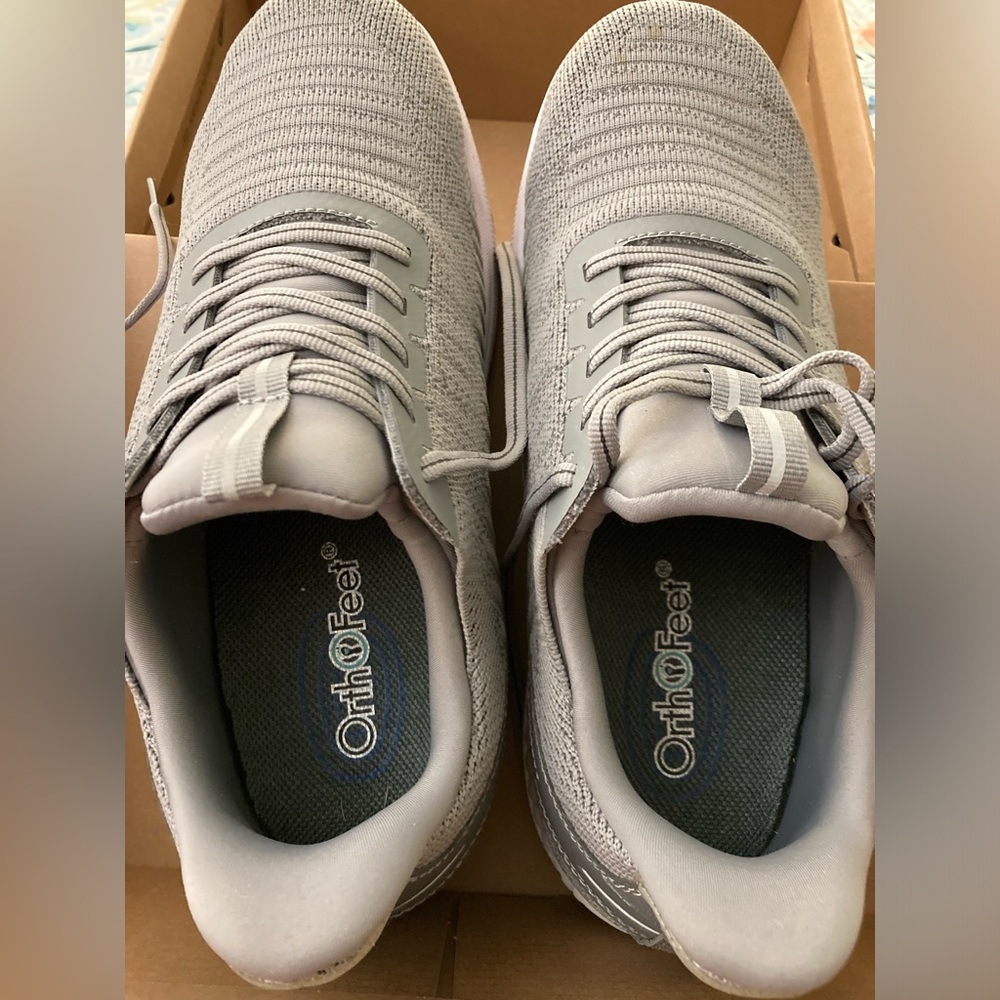 Orthofeet Gray Size 10 X Wide Men’s Sneakers